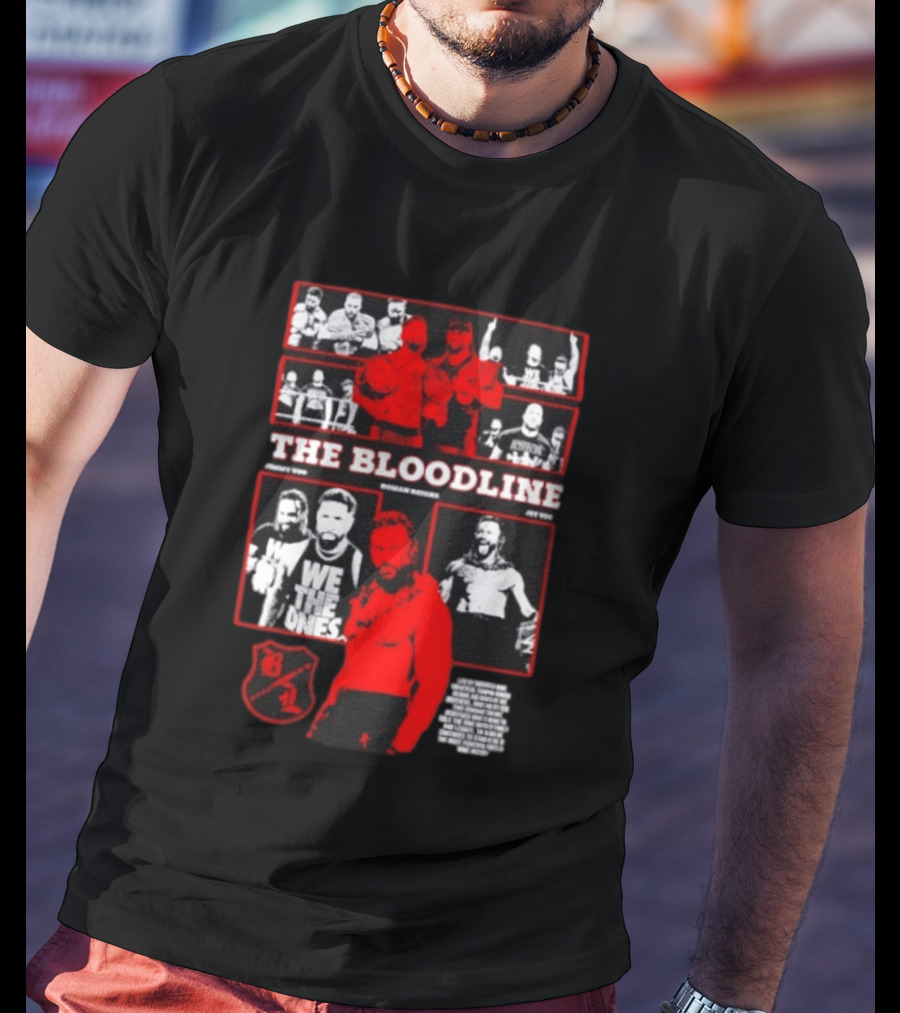The Bloodline WWE Roman Reigns Jimmy Uso Jey Uso We The Ones Collage 8 1 T-Shirt