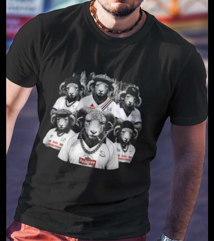 Derby County FC Gangster Rams Pedigree Auto Windscreens T-Shirt