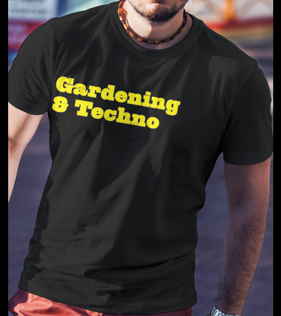 Gardening And Techno Bold Yellow T-Shirt