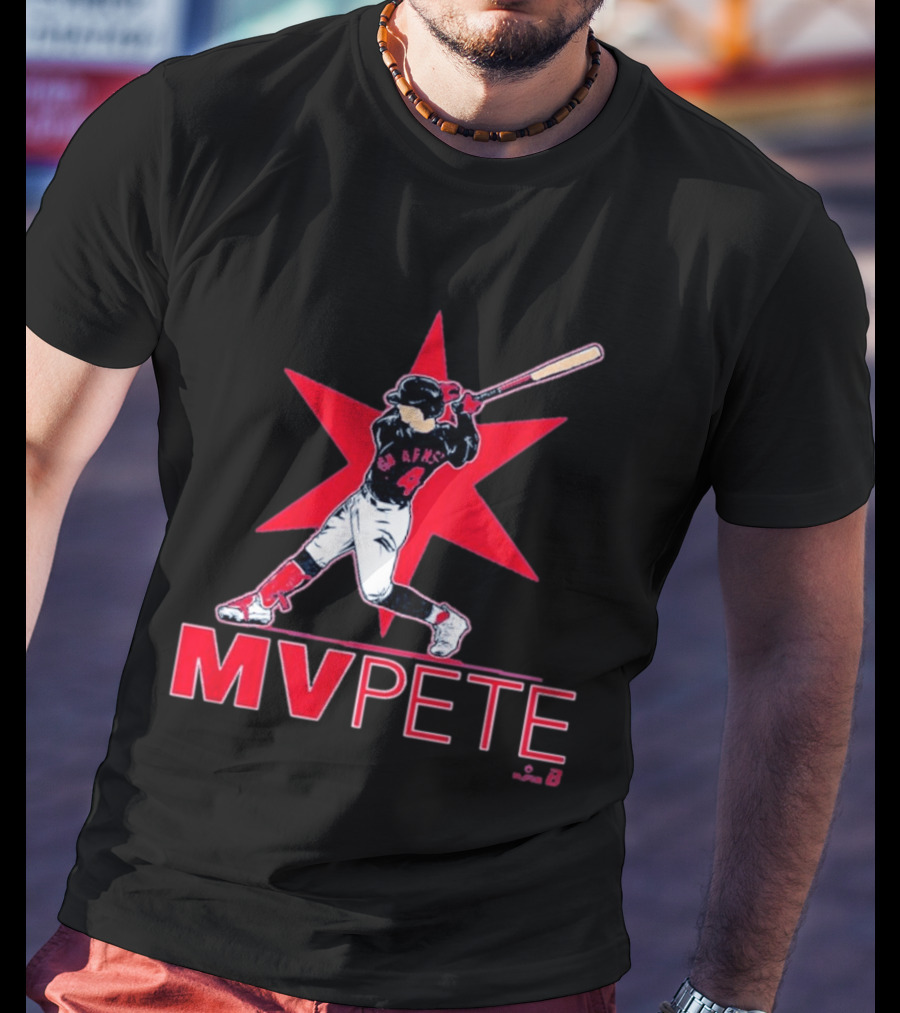 MVPete Baseball Player 4 AFMS Red Star T-Shirt