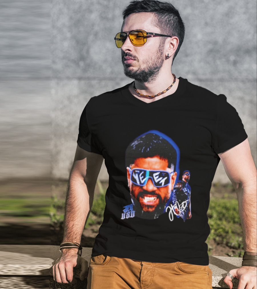 Jey Uso Yeet WWE Wrestling Bloodline Autograph Sunglasses T-Shirt