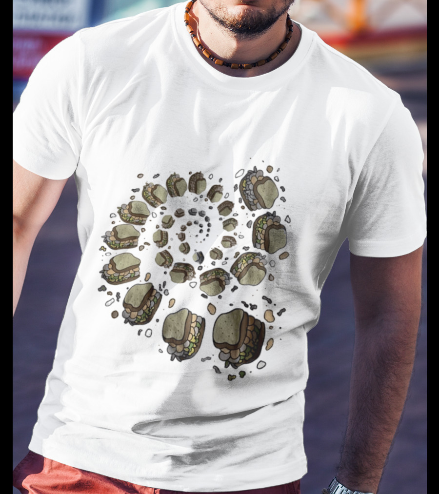 Turkey And The Wolf Fried Bologna Sandwiches Spiral T-Shirt