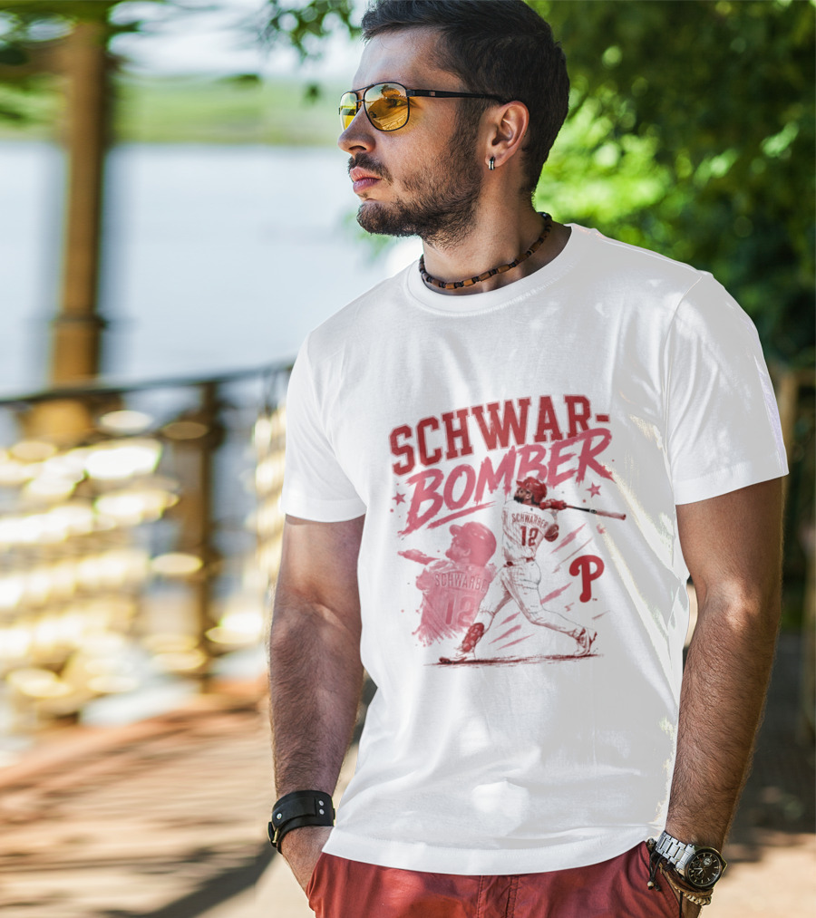 Schwar Bomber Kyle Schwarber Philadelphia Phillies Baseball T-Shirt