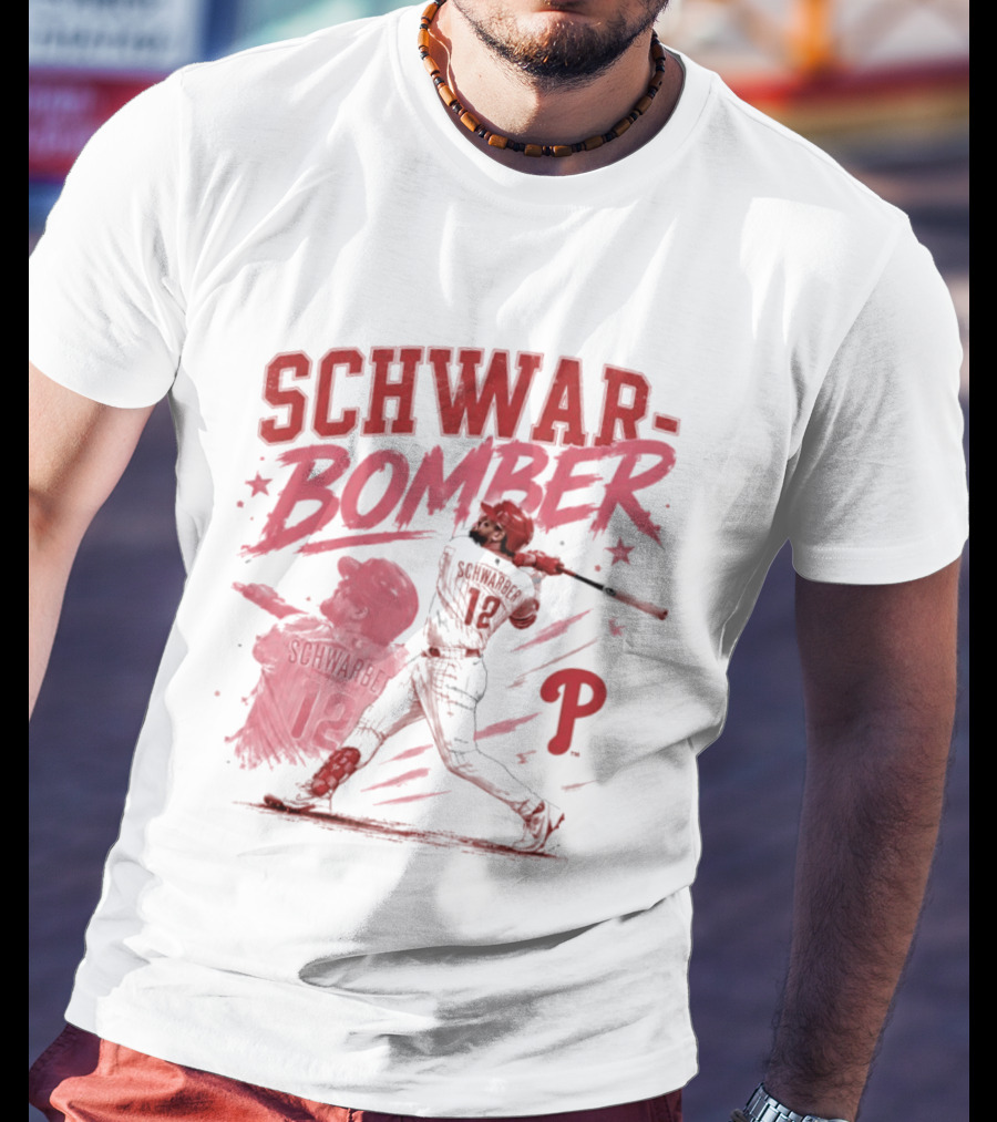 Schwar Bomber Kyle Schwarber Philadelphia Phillies Baseball T-Shirt