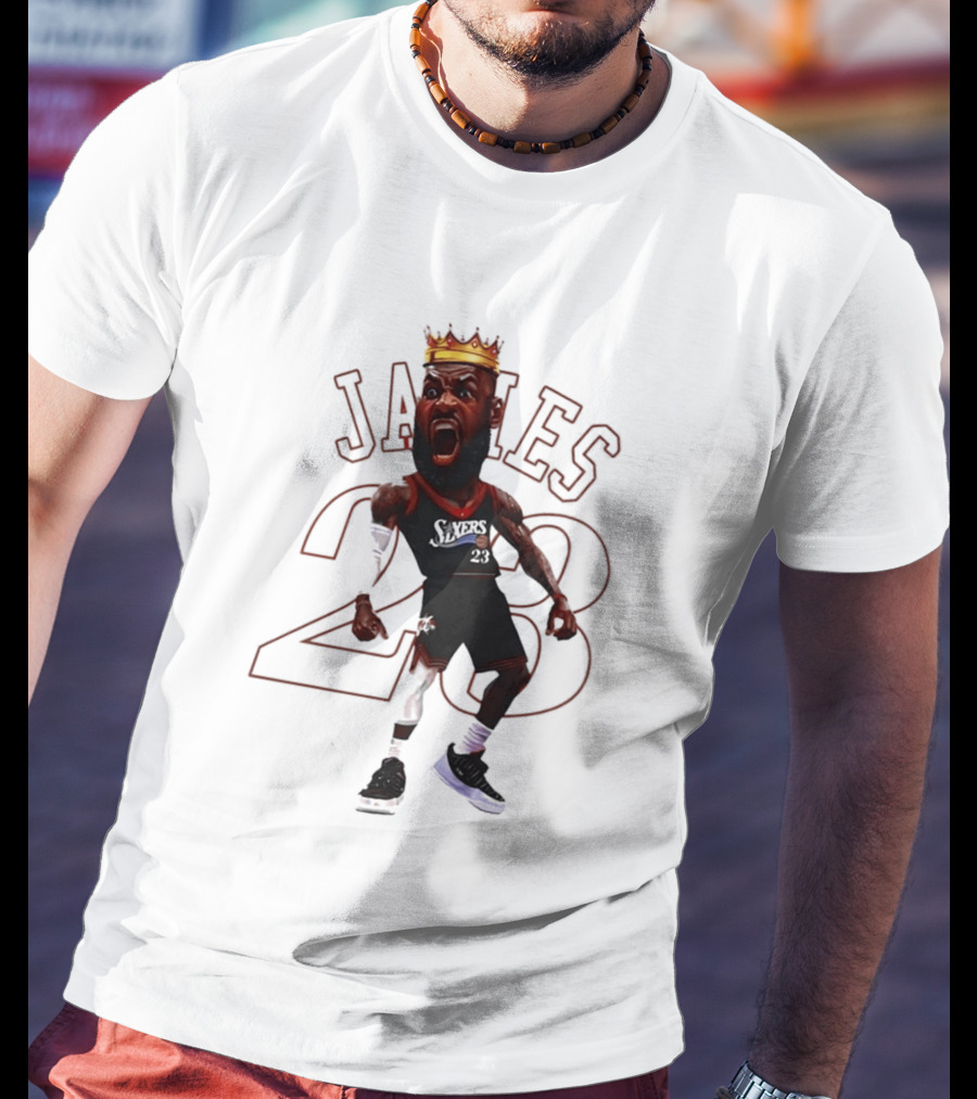 LeBron James Philadelphia Sixers 23 King Basketball Legend T-Shirt
