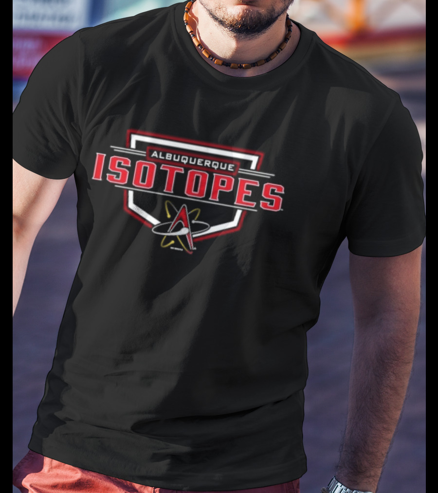 Albuquerque Isotopes Minor League Baseball Team Logo Atomic T-Shirt