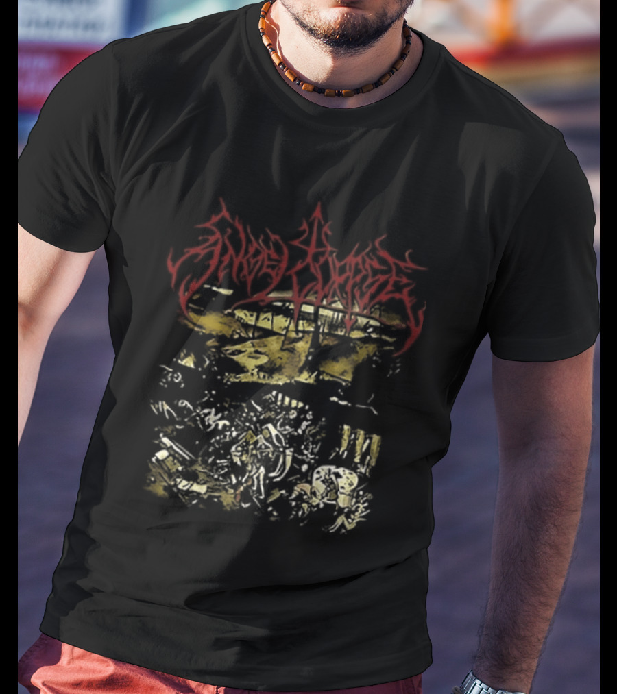 Angelcorpse Vomit War Crush The Sacred Heart Unholy Raven Dying Dove Of Peace Two Sided T-Shirt