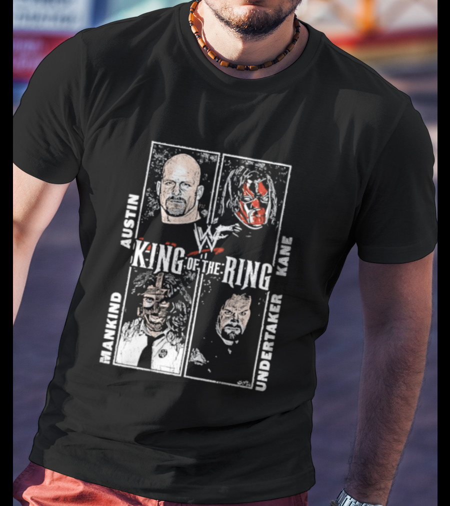 WWF King Of The Ring Austin Kane Mankind Undertaker T-Shirt