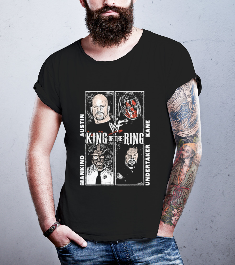 WWF King Of The Ring Austin Kane Mankind Undertaker T-Shirt