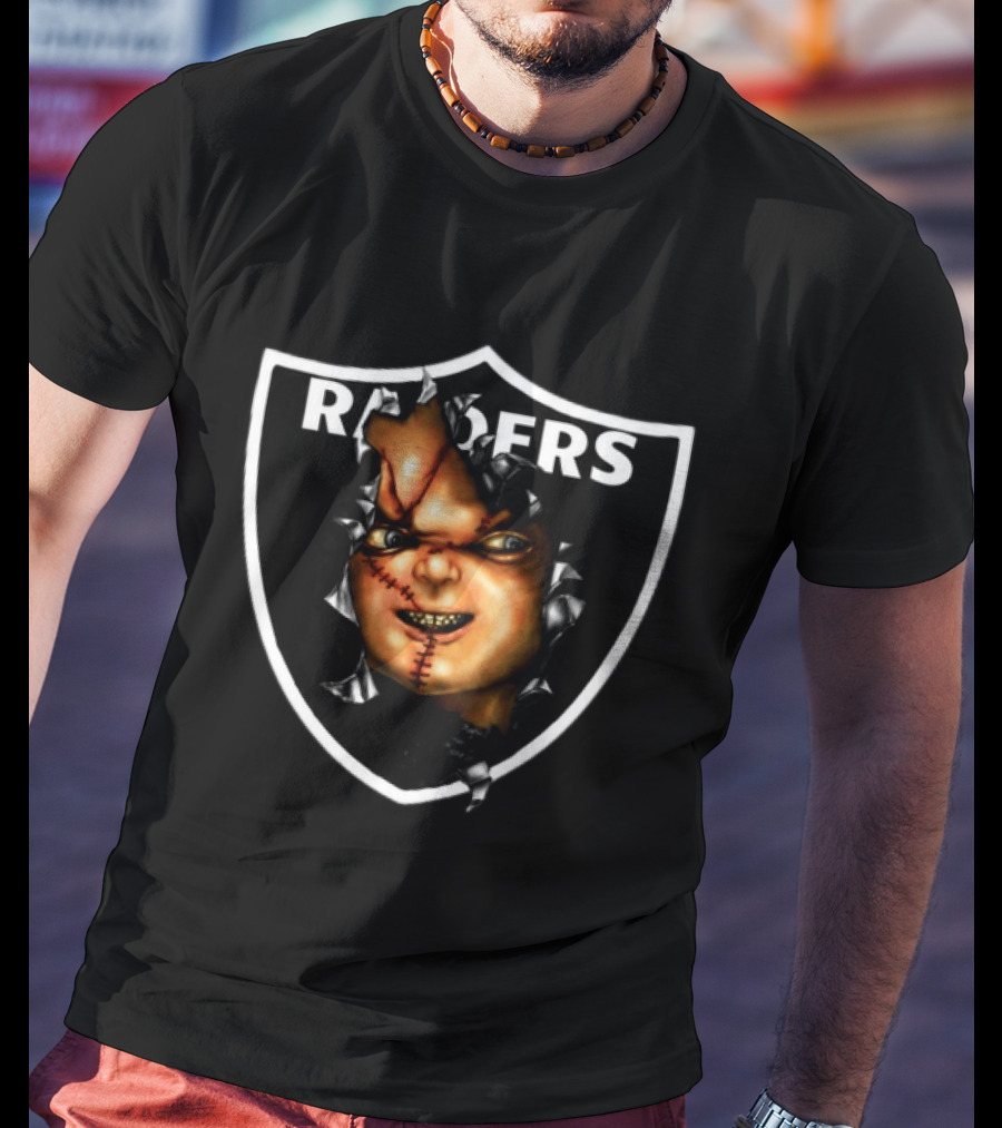 BruceDropEmOff 2000s Raiders Chucky Doll Raiders T-Shirt
