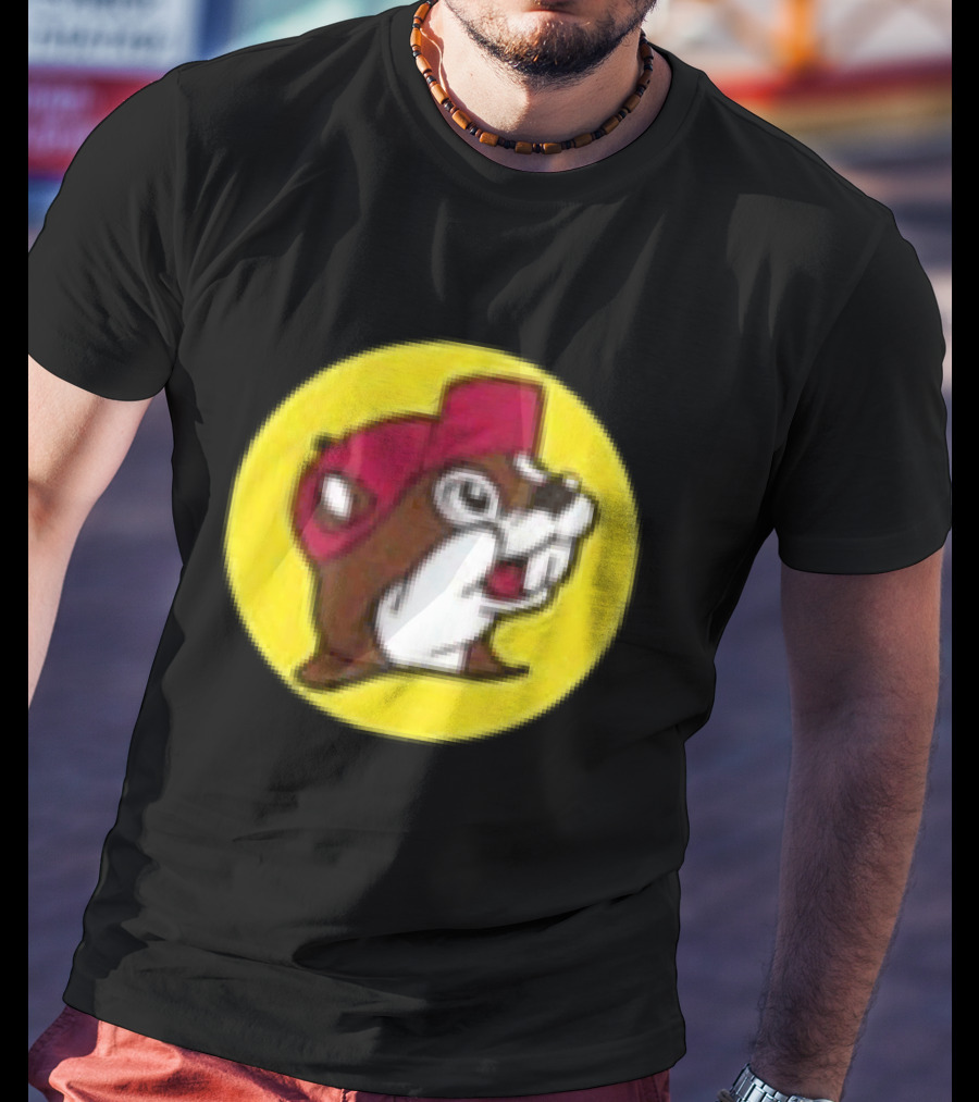Buc Ee's Fresh Brisket On The Board Two Sided Beavers Texas BBQ T-Shirt