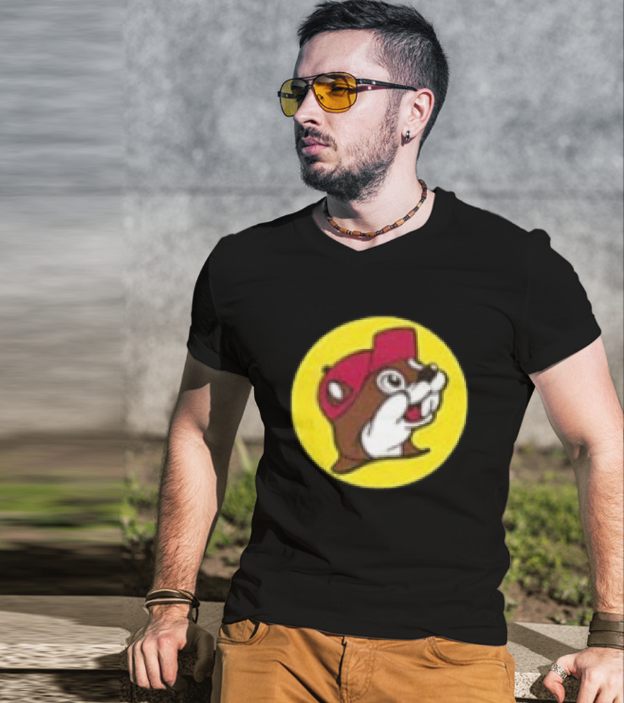 Buc Ee's Fresh Brisket On The Board Two Sided Beavers Texas BBQ T-Shirt