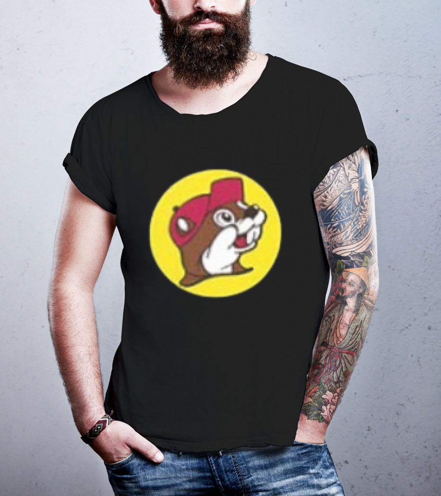 Buc Ee's Fresh Brisket On The Board Two Sided Beavers Texas BBQ T-Shirt