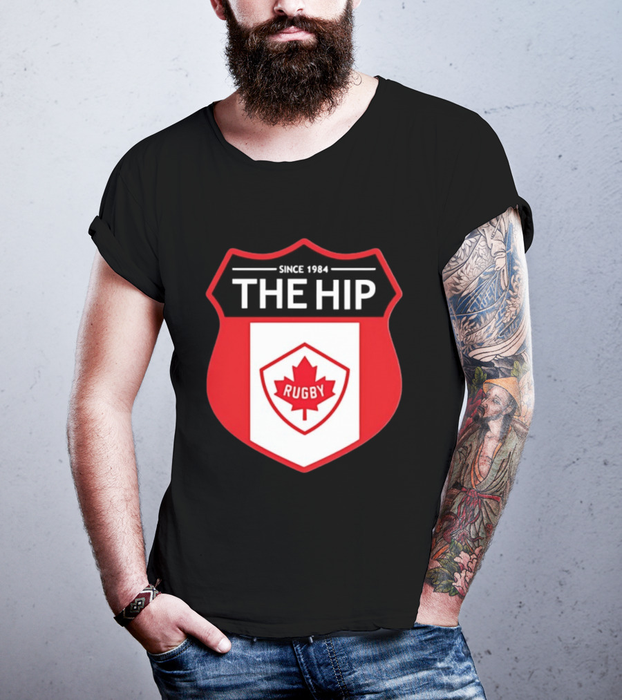 Canada Rugby The Hip Since 1984 Shield Maple Leaf Rugby T-Shirt