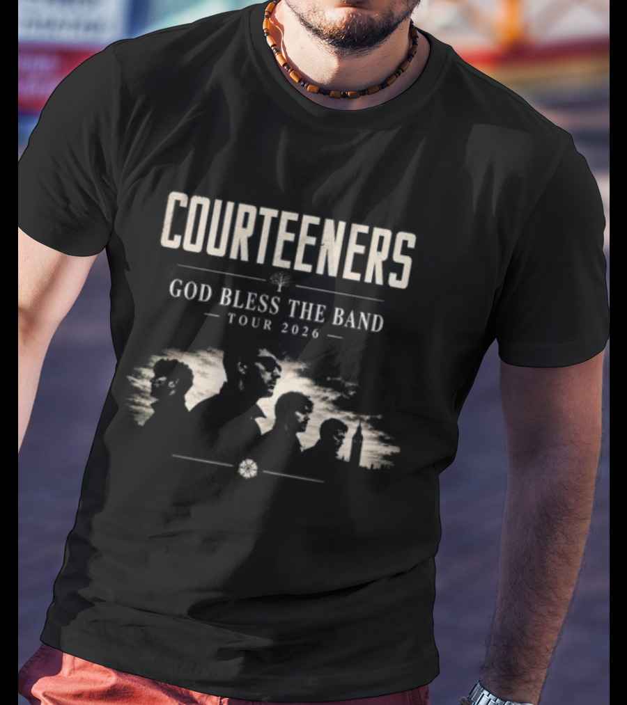 Courteeners God Bless The Band Tour 2026 Vintage Style Tour Dates T-Shirt