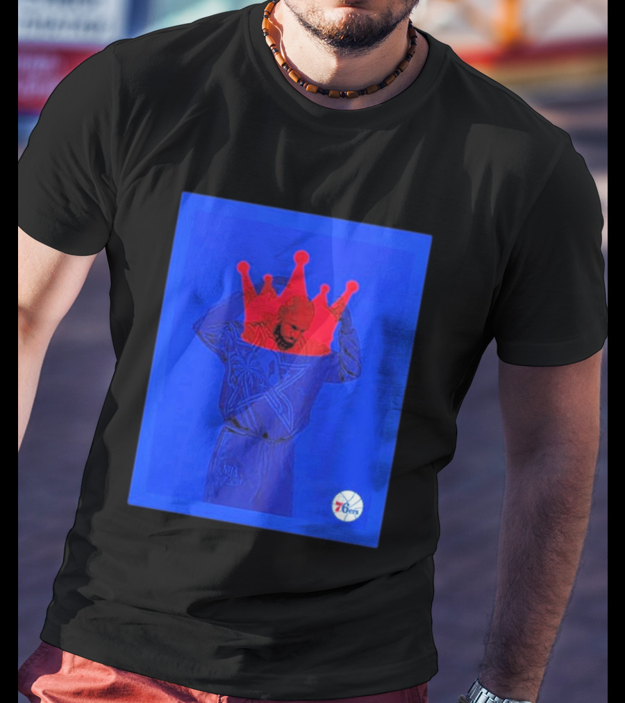 LeBron James NBA All Star Crown Philadelphia 76ers T-Shirt