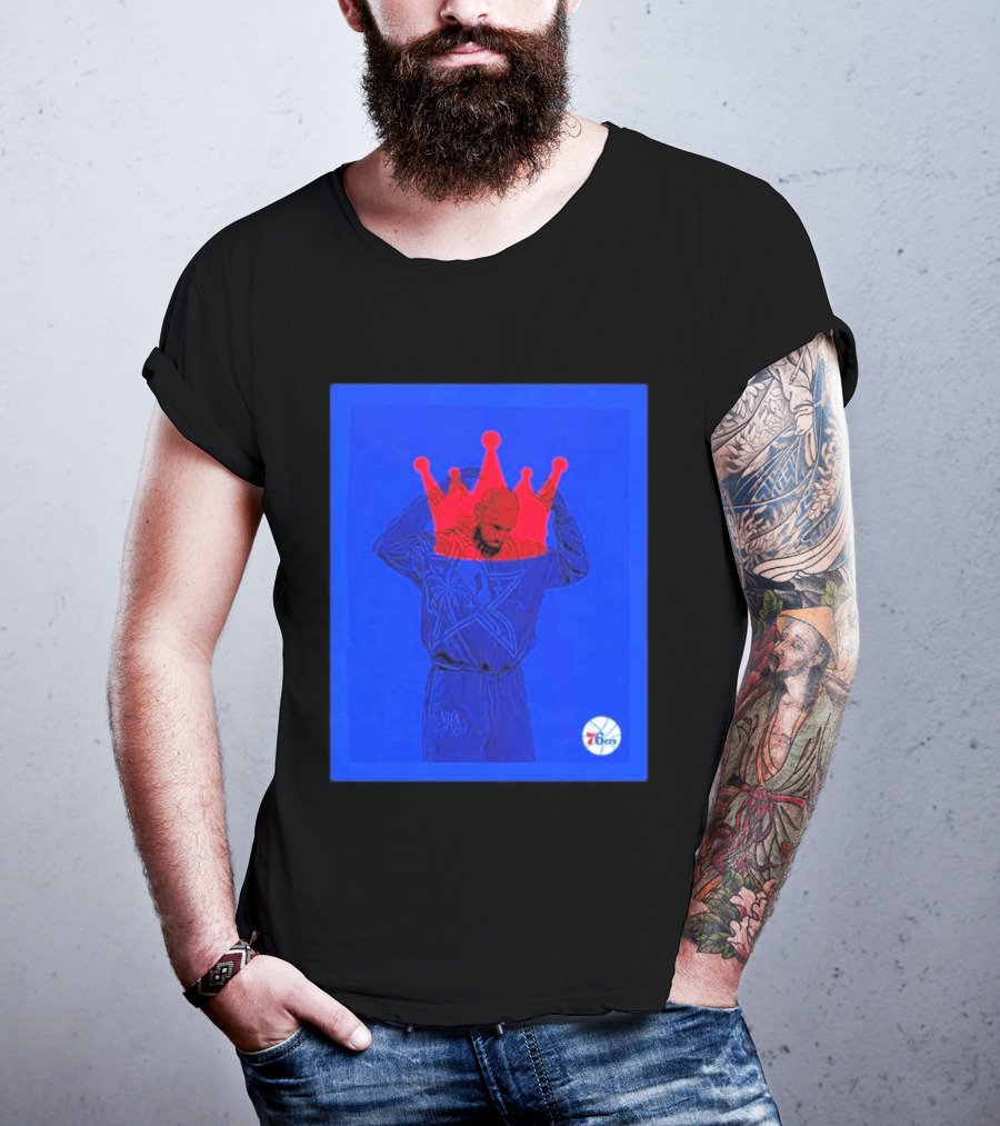 LeBron James NBA All Star Crown Philadelphia 76ers T-Shirt