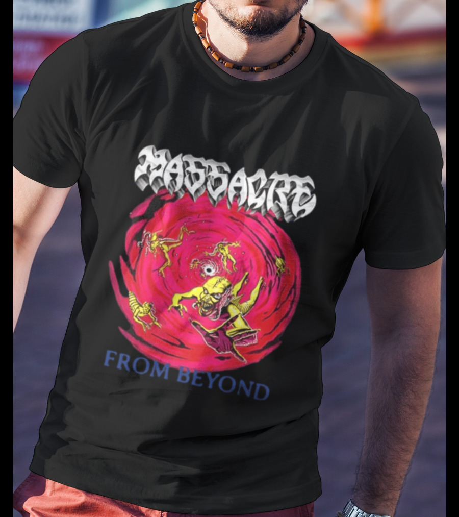 Massacre From Beyond 1991 Two Sided Horror Imagery Team T-Shirt