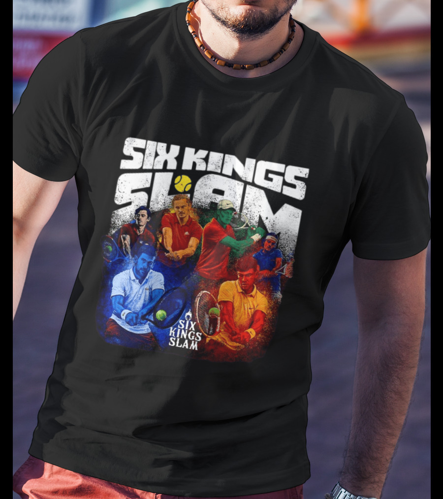 Six Kings Slam Tennis 2026 Iconic Players Edition T-Shirt