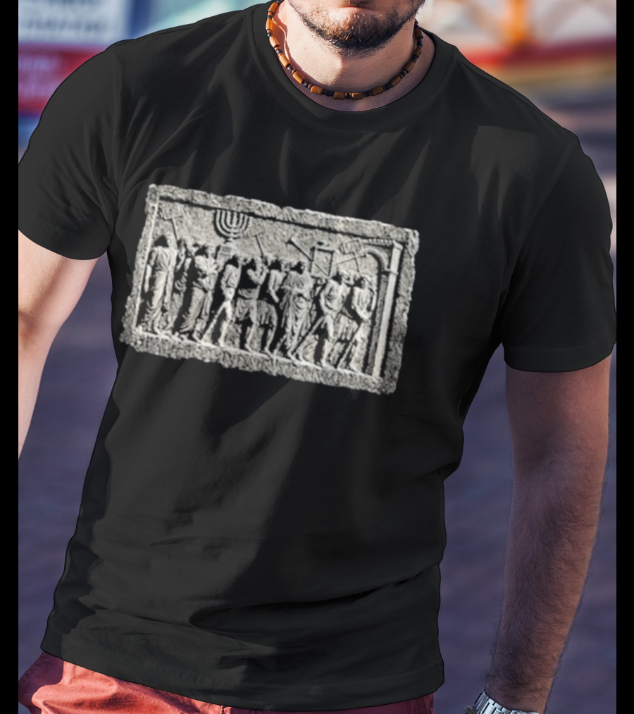 Nick Fuentes Arch Of Titus Menorah Relief Roman Soldiers T-Shirt