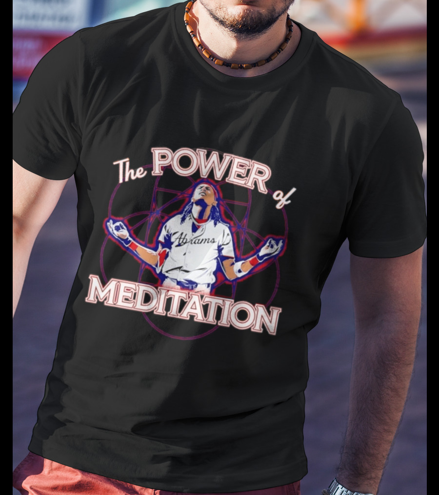 The Power Of Meditation Ronald Acuña Jr. Washington Nationals Celebration T-Shirt
