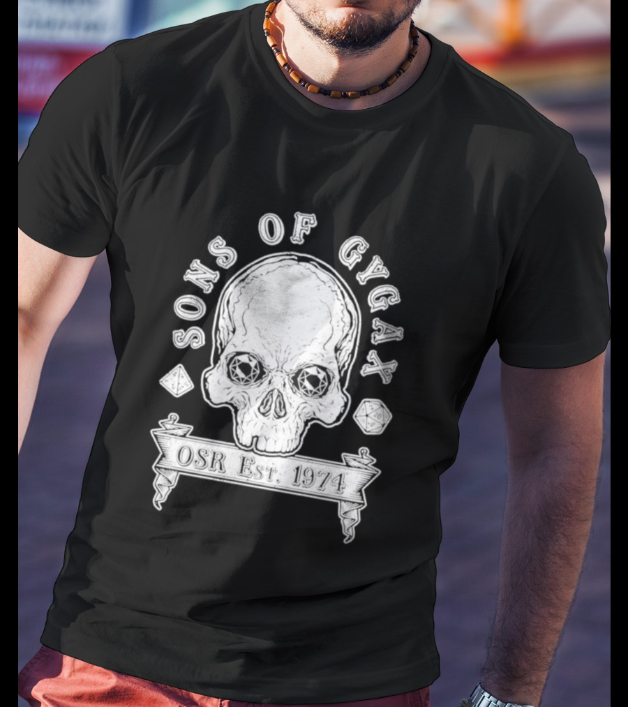 Sons Of Gygax OSR Est 1974 Skull T-Shirt