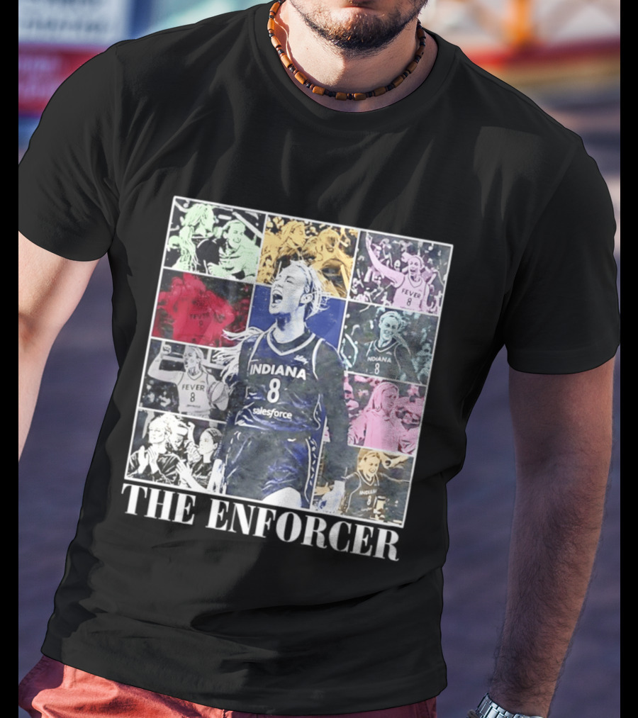 The Enforcer Indiana Fever 8 Indiana Fever Salesforce Sophie Cunningham T-Shirt