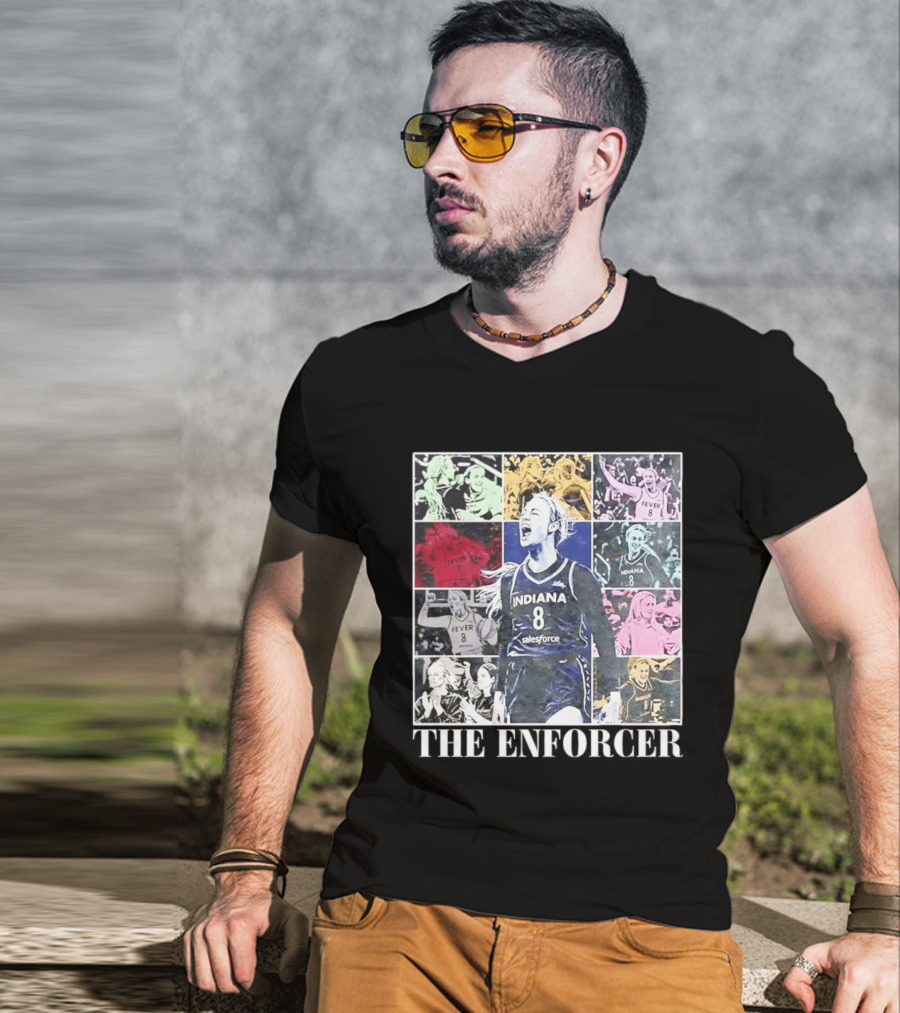 The Enforcer Indiana Fever 8 Indiana Fever Salesforce Sophie Cunningham T-Shirt