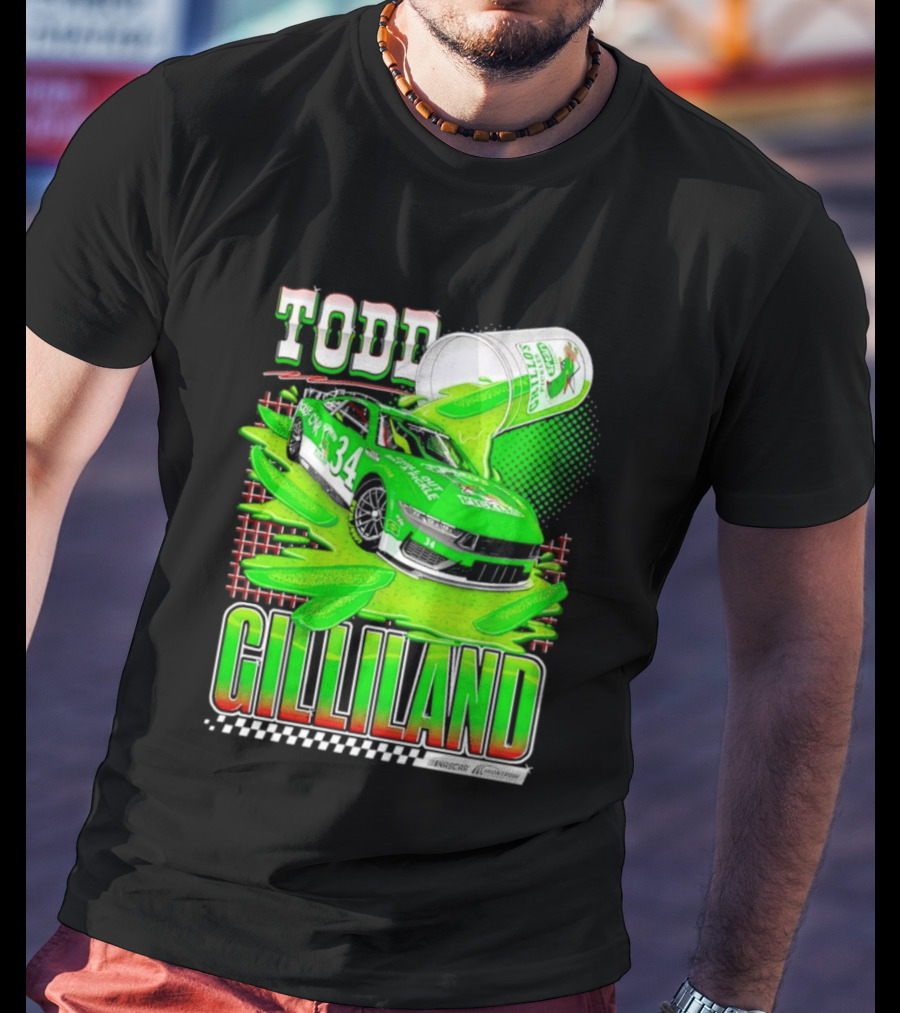 Todd Gilliland NASCAR 34 Pickle Juice Racing Car Victory 2026 T-Shirt