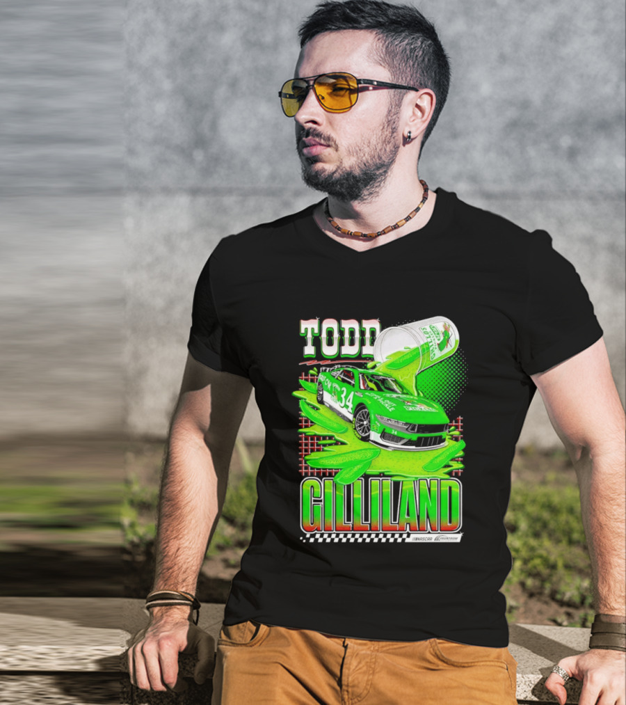 Todd Gilliland NASCAR 34 Pickle Juice Racing Car Victory 2026 T-Shirt