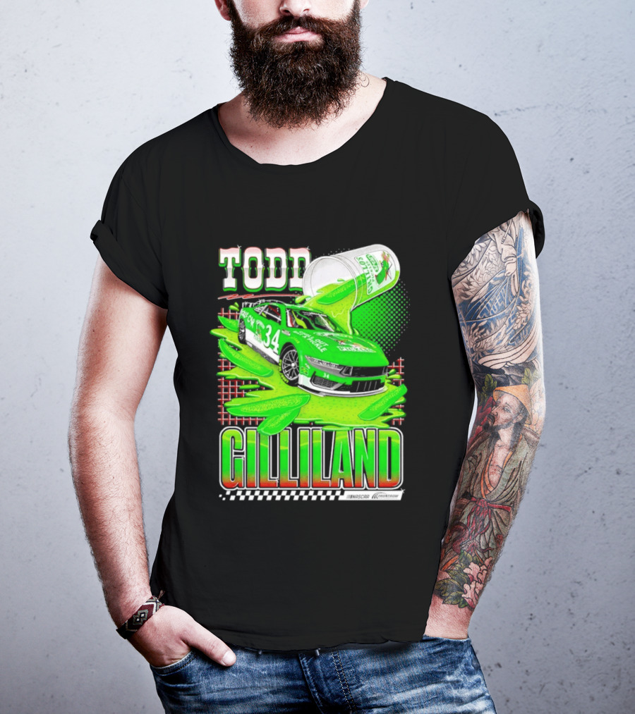 Todd Gilliland NASCAR 34 Pickle Juice Racing Car Victory 2026 T-Shirt