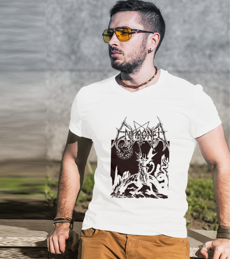 Enthroned Ashspawn Dried Blood Sand Low God's Scourge Of Defent Two Sided T-Shirt