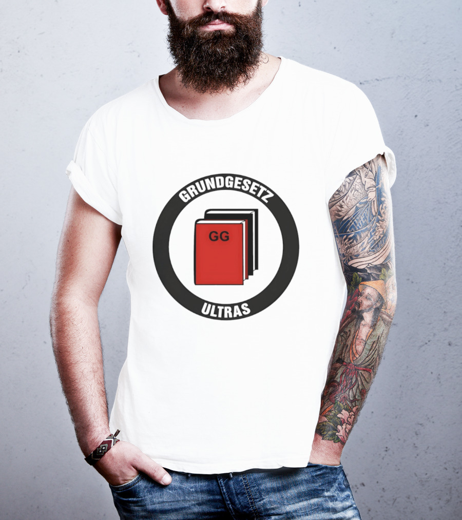 Grundgesetz Ultras GG Book Emblem German Constitution T-Shirt