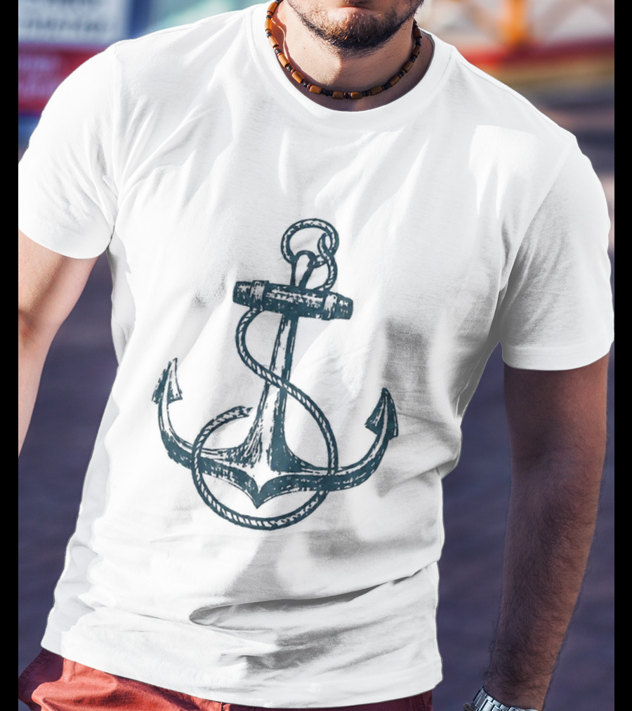 Netflix Here The Whole Time Diego Lira Caio Nautical Anchor T-Shirt