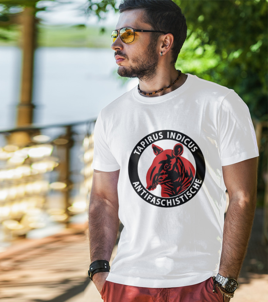 Tapirus Indicus Antifaschistische Antifa T-Shirt