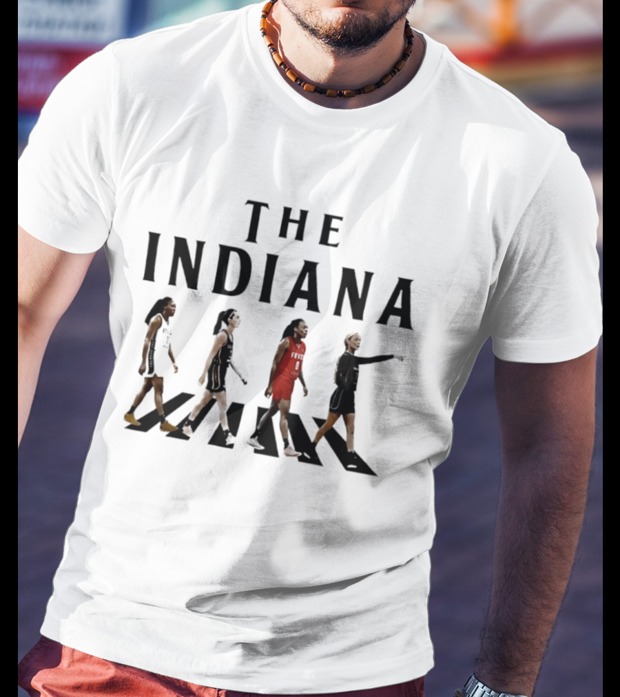 The Indiana Aliyah Boston Caitlin Clark Kelsey Mitchell Sophie Cunningham Abbey Road T-Shirt