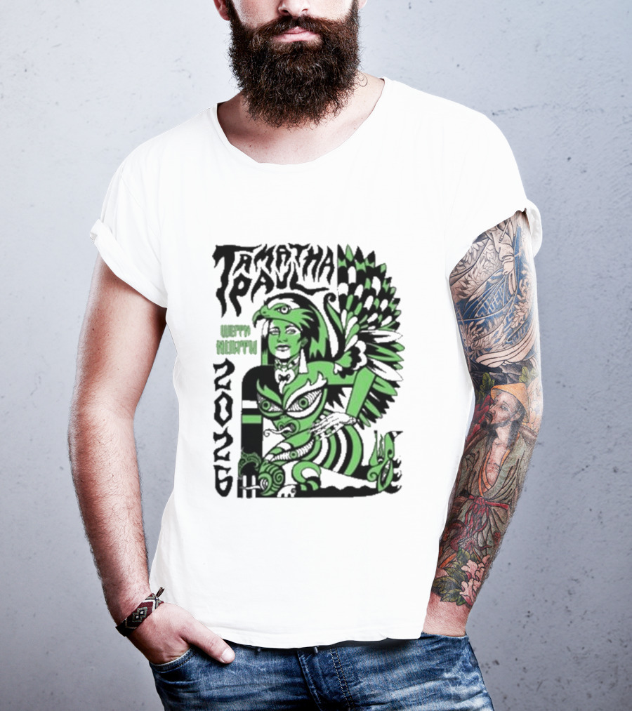 Xoe Hall X Tamatha Paul 2026 Te Atatu Whero Kakapo T-Shirt