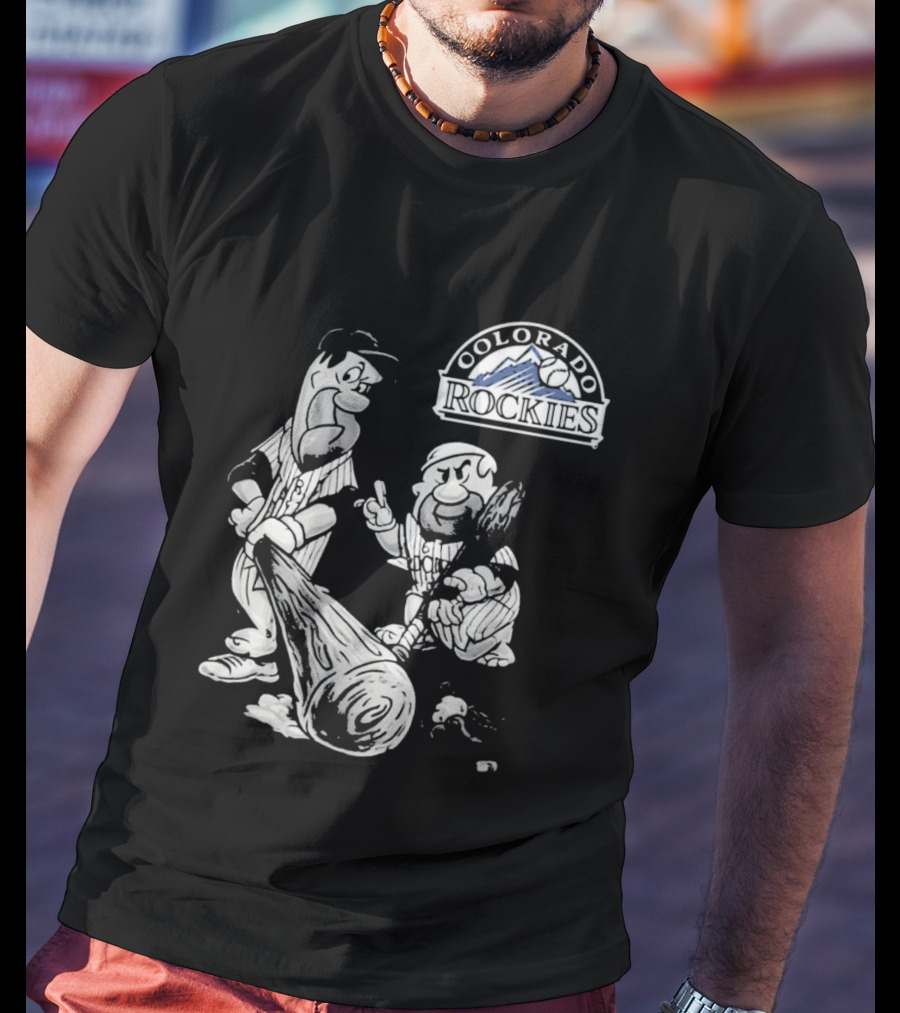 Colorado Rockies 2026 Flintstones Baseball T-Shirt