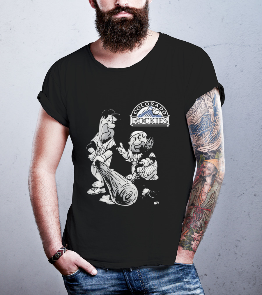 Colorado Rockies 2026 Flintstones Baseball T-Shirt