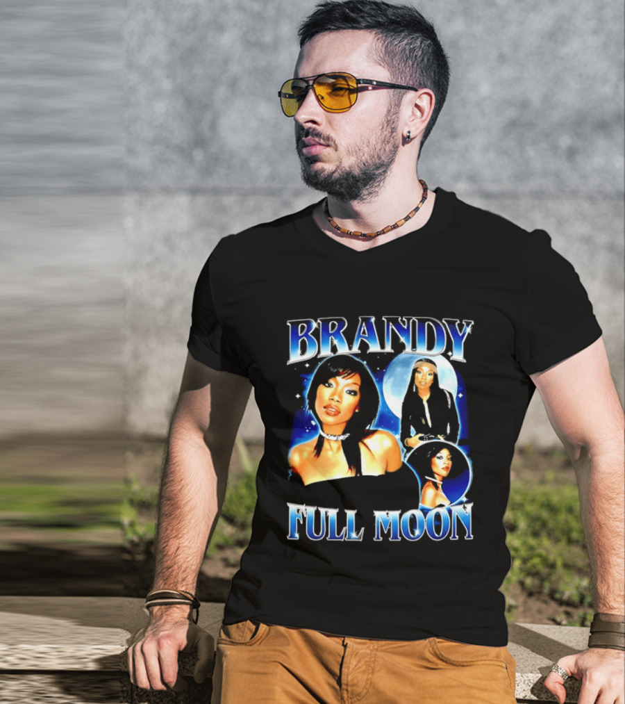Brandy Full Moon Y2K R&B Music T-Shirt
