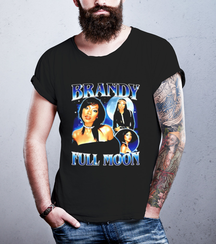 Brandy Full Moon Y2K R&B Music T-Shirt