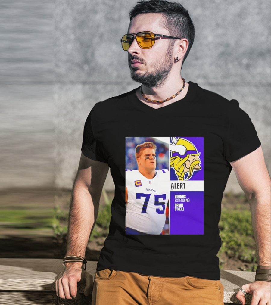 Alert Vikings Extending Brian O'Neill 75 T-Shirt