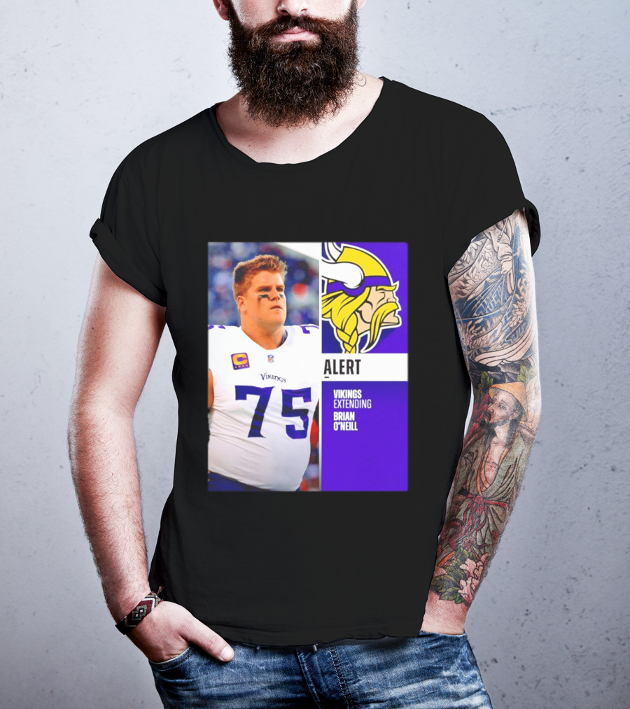 Alert Vikings Extending Brian O'Neill 75 T-Shirt