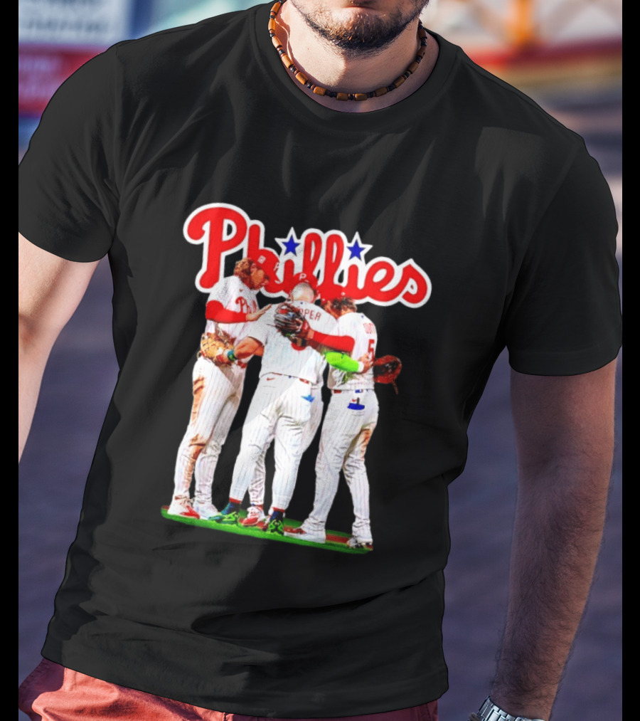 Bryce Harper Alec Bohm Edmundo Sosa Bryson Stott Philadelphia Phillies Team Unity T-Shirt