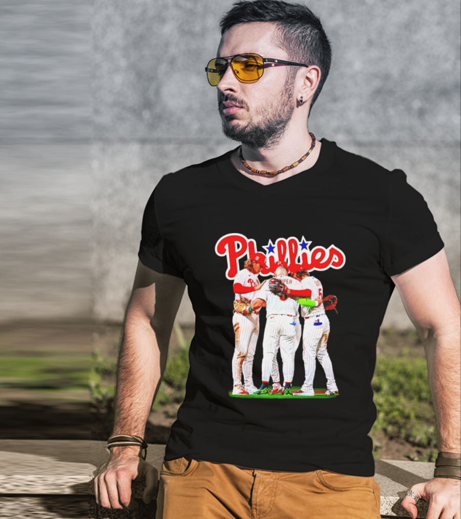 Bryce Harper Alec Bohm Edmundo Sosa Bryson Stott Philadelphia Phillies Team Unity T-Shirt