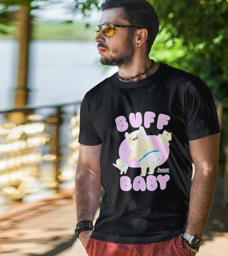 Buff Baby Adventure Time Finn The Human Dancing Babies T-Shirt