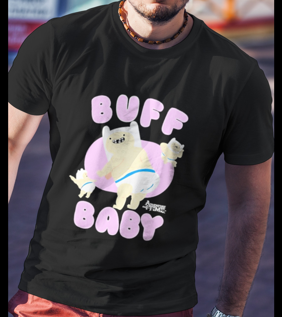 Buff Baby Adventure Time Finn The Human Dancing Babies T-Shirt