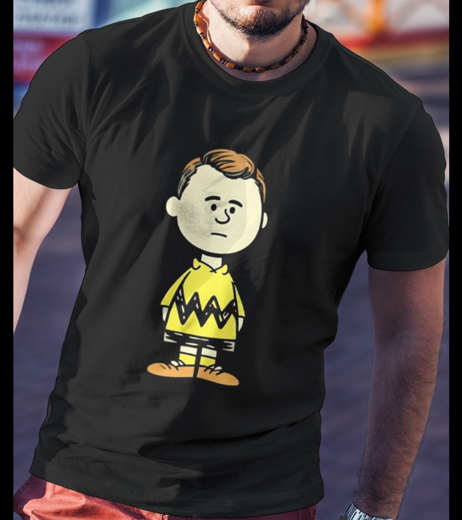 Charlie Brown Kirk Peanuts Style Character Fusion T-Shirt