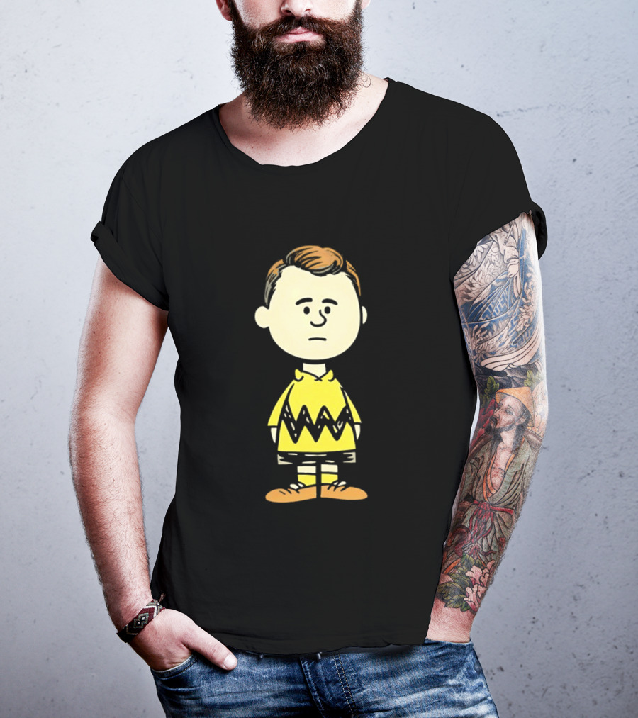 Charlie Brown Kirk Peanuts Style Character Fusion T-Shirt