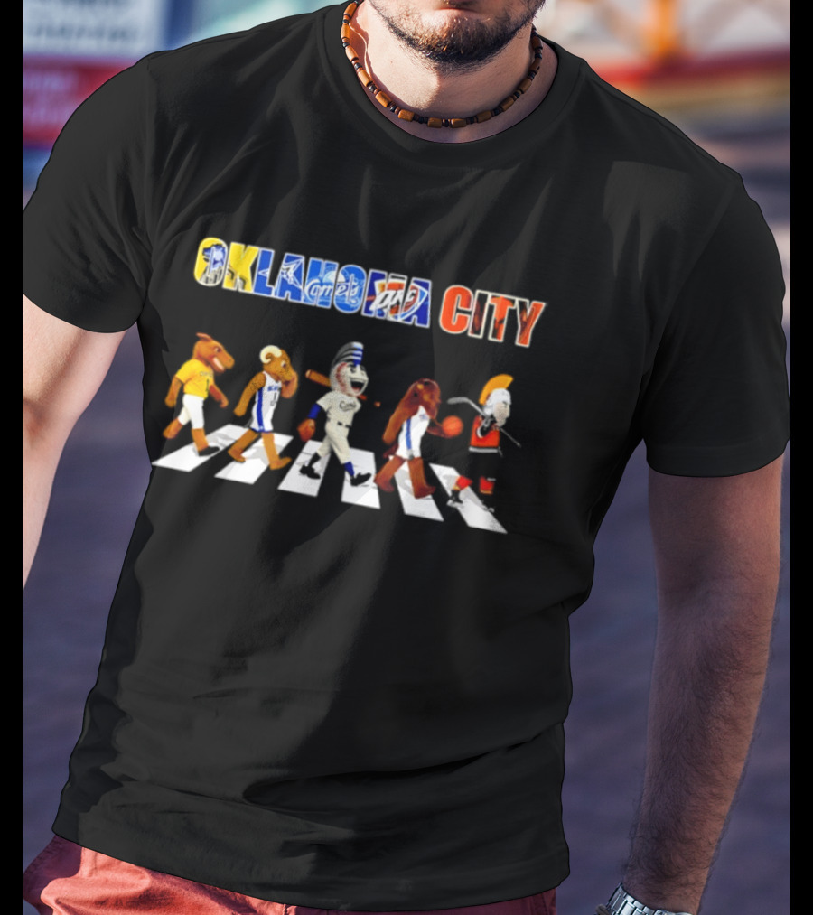 Oklahoma City Mascots Abbey Road Sports Team 2026 OKC T-Shirt